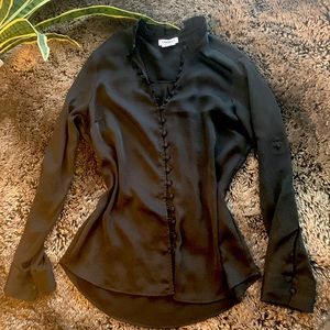 Express Slim button down black - breathable material